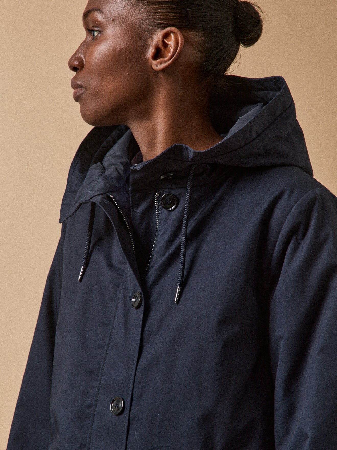 Women's supple parka with quilted lining - Image 4