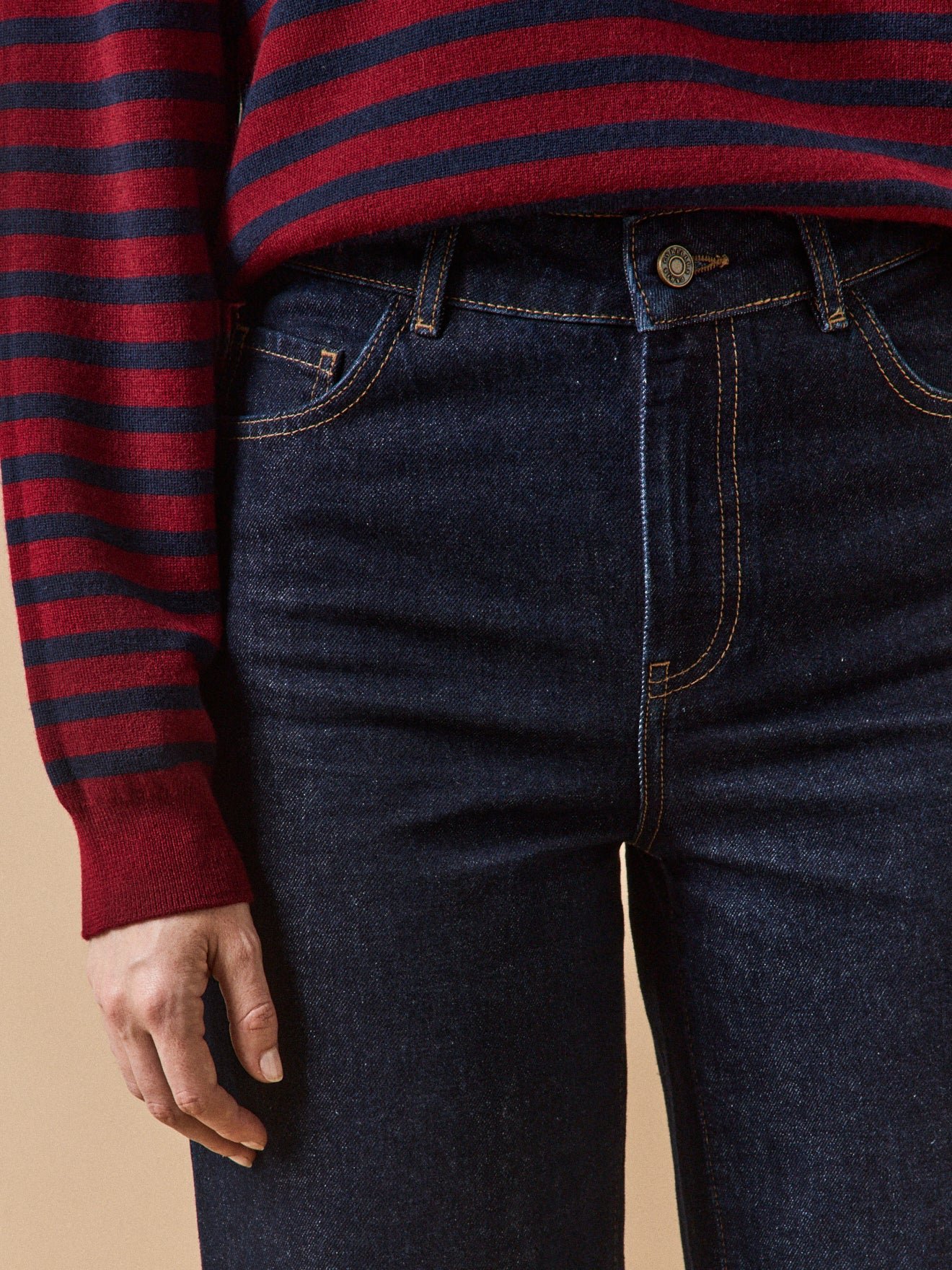 Women's Emilie wide-leg organic cotton jeans - Image 3