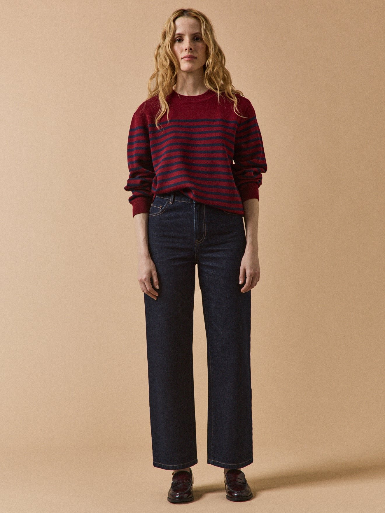 Women's Emilie wide-leg organic cotton jeans - Image 5