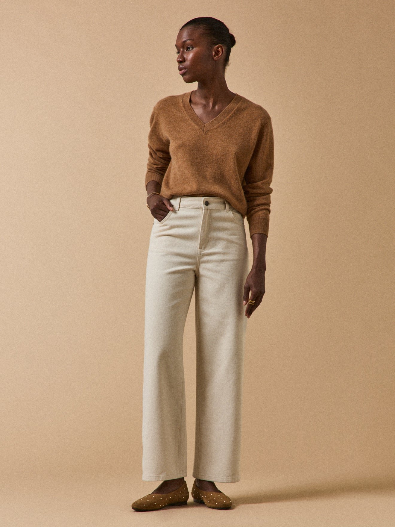 Women's wide-leg organic cotton Emilie jeans - Image 6