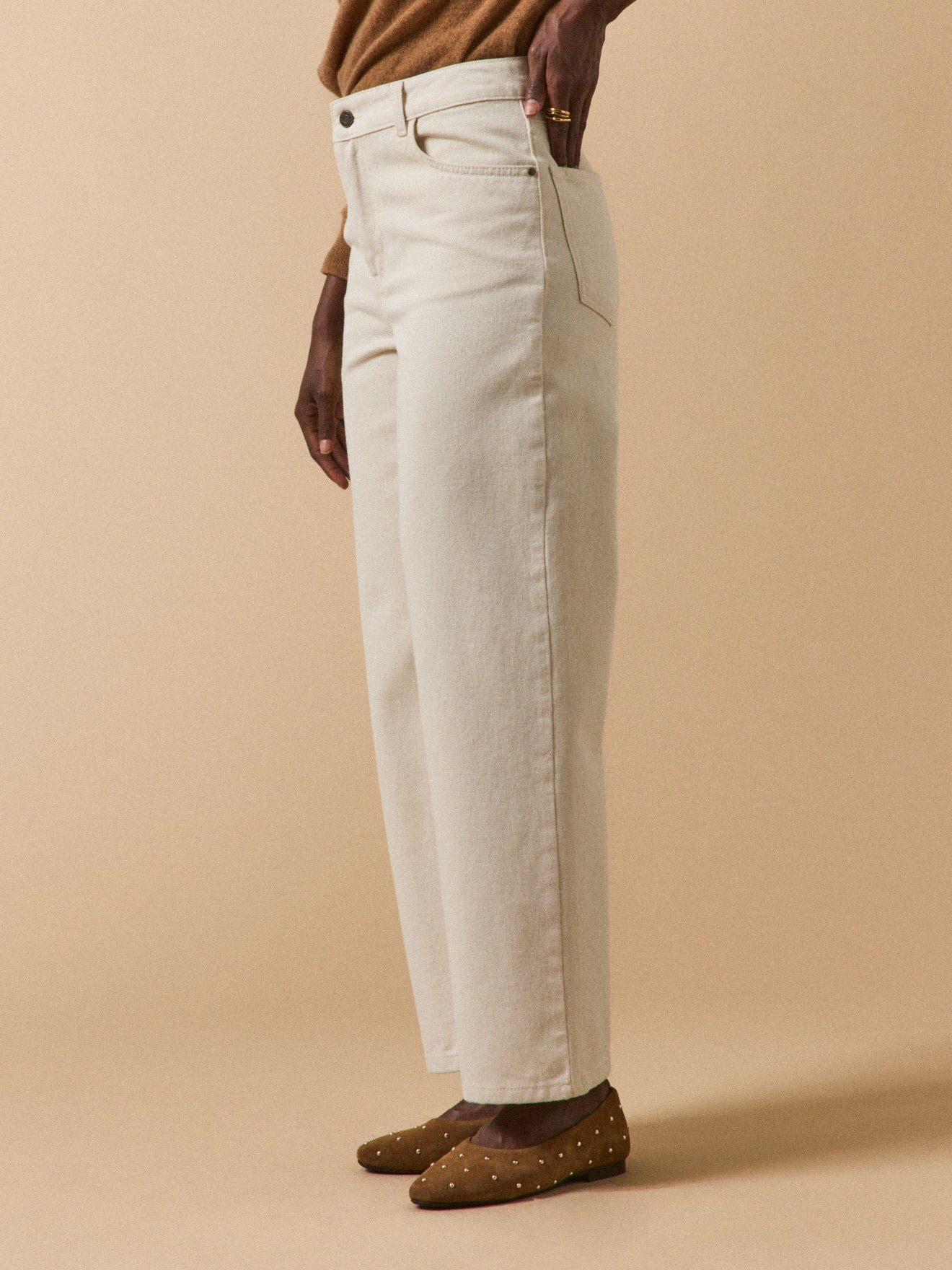 Women's wide-leg organic cotton Emilie jeans - Image 2