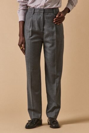 Pantalon carotte flanelle femme Hélène