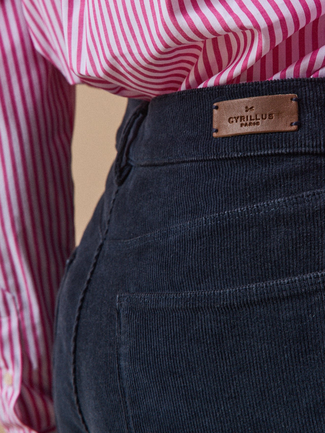 Women's slim-fit needlecord Chloe trousers - Image 5