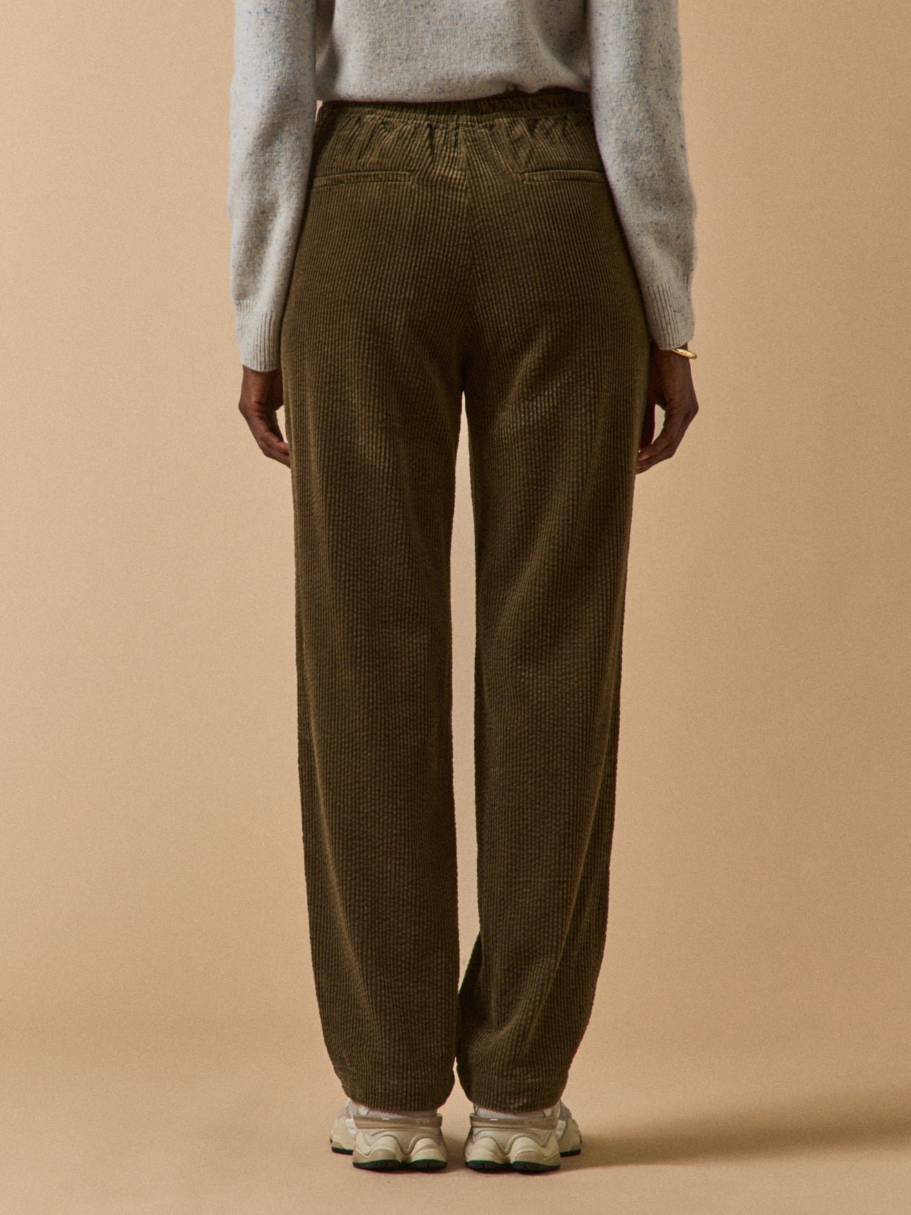 Women's Agatha crinkled corduroy trousers - Image 2