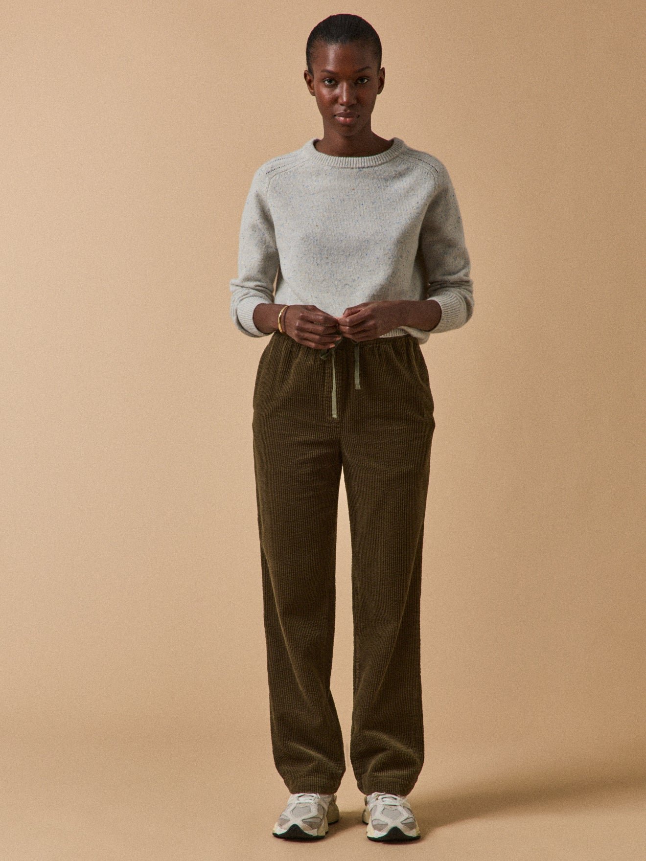 Women's Agatha crinkled corduroy trousers - Image 5